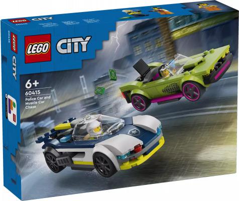 LEGO City Politiewagen en snelle autoachtervolging - 60415-NEW (60415) — 213 stukjes, huren vanaf €1,50/week