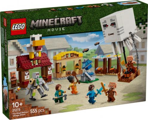 LEGO Bouwstenen 0000-1000 Minecraft De Ghast-ballon aanval op het dorp (21273) — 555 stukjes, huren vanaf €4,75/week