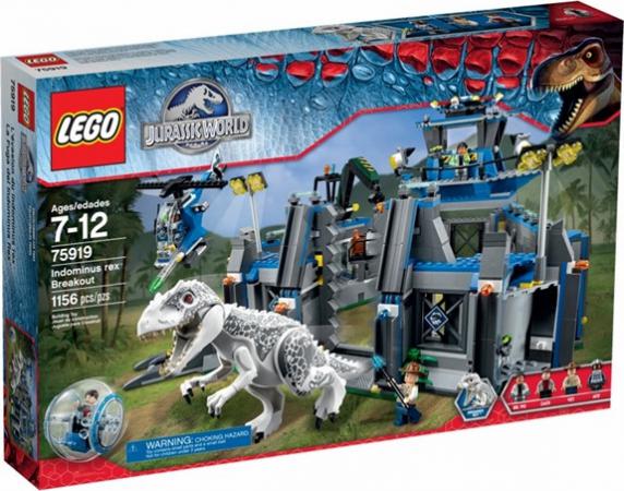 LEGO Bouwstenen 1000-2000 Jurassic World Uitbraak van Indominus rex (75919), huren vanaf €5,75/week