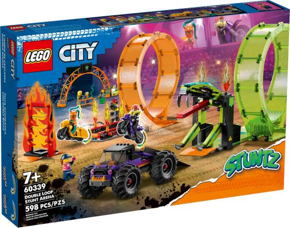 LEGO City Dubbele looping stuntarena - 60339-NEW (60339), huren vanaf €5,75/week