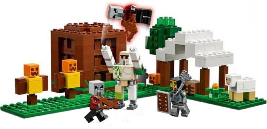 LEGO Minecraft De Pillager Buitenpost (21159), huren vanaf €1,25/week