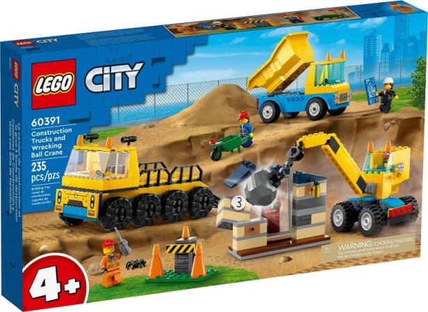 LEGO City Kiepwagen, bouwtruck en sloopkraan - 60391-NEW (60391), huren vanaf €3,25/week