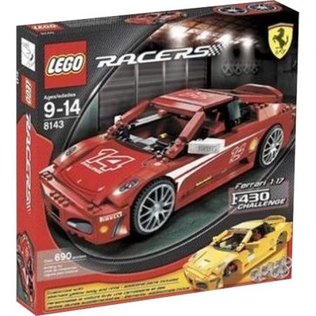 LEGO Bouwstenen 0000-1000 Racers Ferrari F430 Challenge 1:17 (8143), huren vanaf €4,25/week