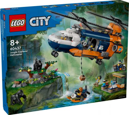 LEGO City Jungleonderzoekers: helikopter bij de basis - 60437-NEW (60437), huren vanaf €6,50/week