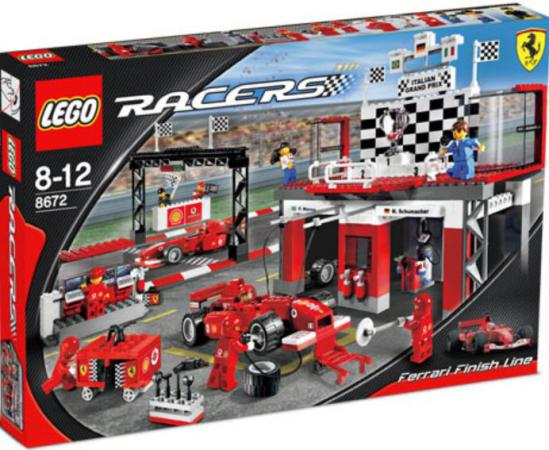 LEGO Racers Ferrari Finish Line (8672), huren vanaf €3,25/week