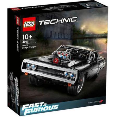 LEGO Bouwstenen 1000-2000 Technic Doms Dodge Charger - 42111J (42111J) — 1.077 stukjes, huren vanaf €5,50/week