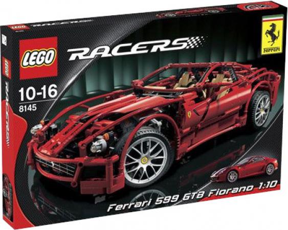LEGO Bouwstenen 1000-2000 Racers Ferrari 599 GTB Fiorano 110 (8145), huren vanaf €10,25/week